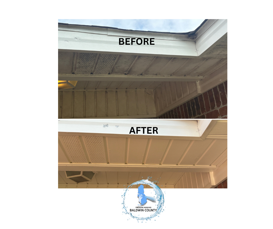 Baldwin County’s Top House Washing Company recently completed a full exterior cleaning project on a beautiful home in Daphne, Alabama.